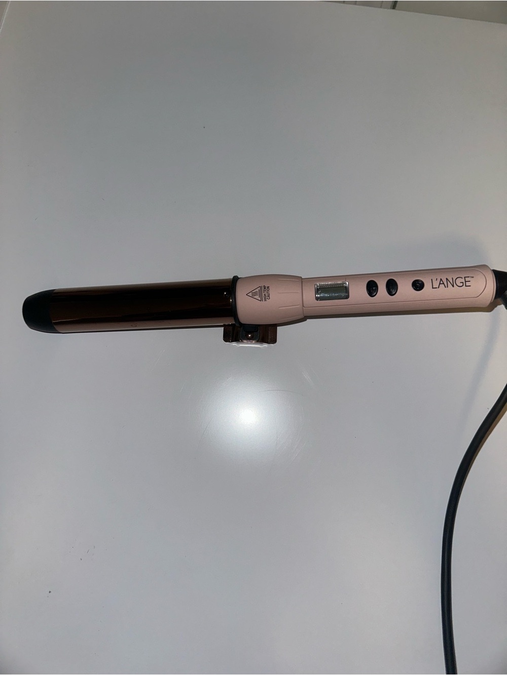 Lange Pink and Rose Gold Curling Wand